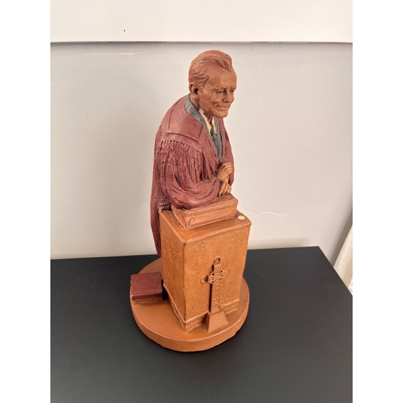 Tom Clark Gnome PARSON PATTERSON Large Sculpture #31 Minister Religious COA 1984 - Picture 3 of 9